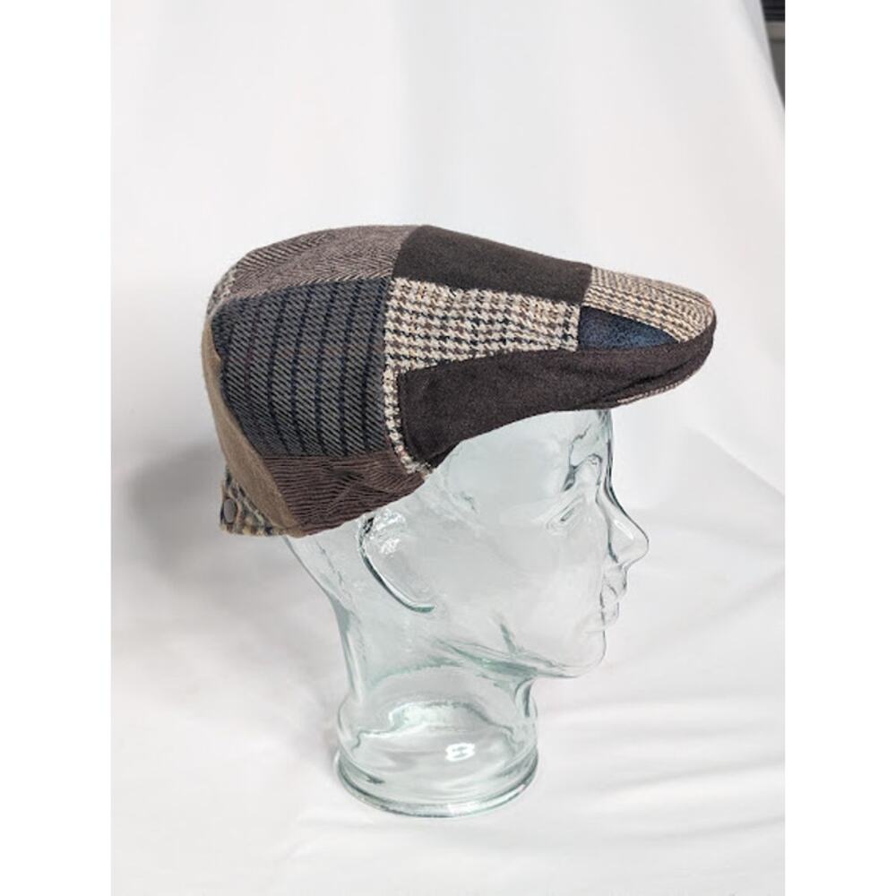 Men's Stylish Multi-Colored Patchwork Ivy Cap Os … - image 1